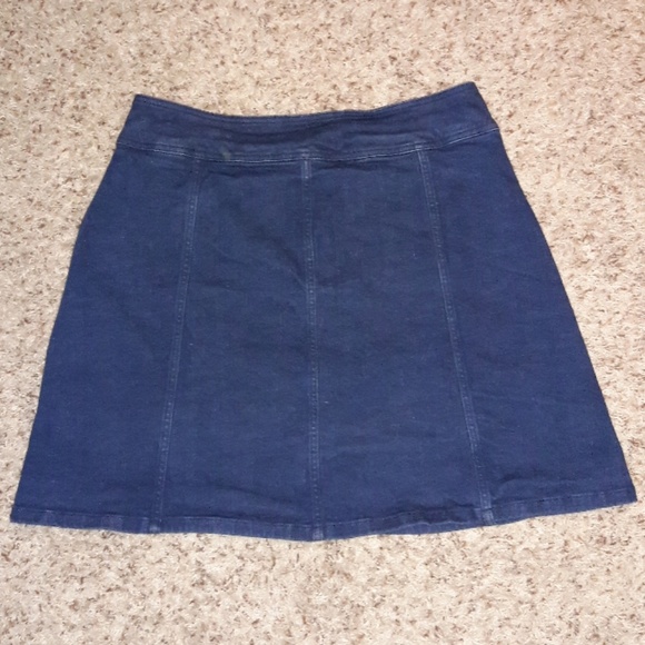 Boden A Line Dark Denim Skirt - Picture 3 of 4
